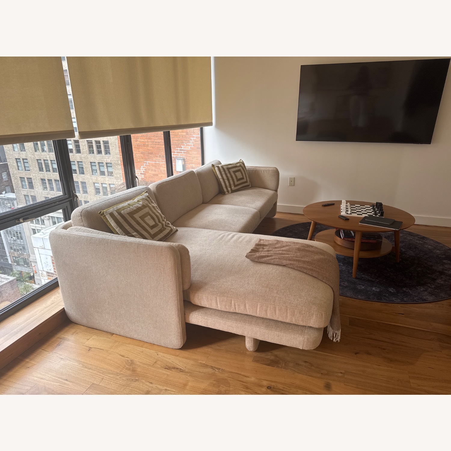 Natural 2 Piece Sectional - image-2