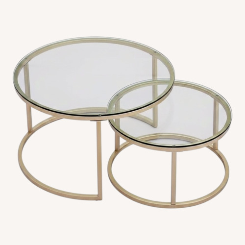 Used Amazon Emmaline Frame 2 Nesting Coffee Tables for sale on AptDeco