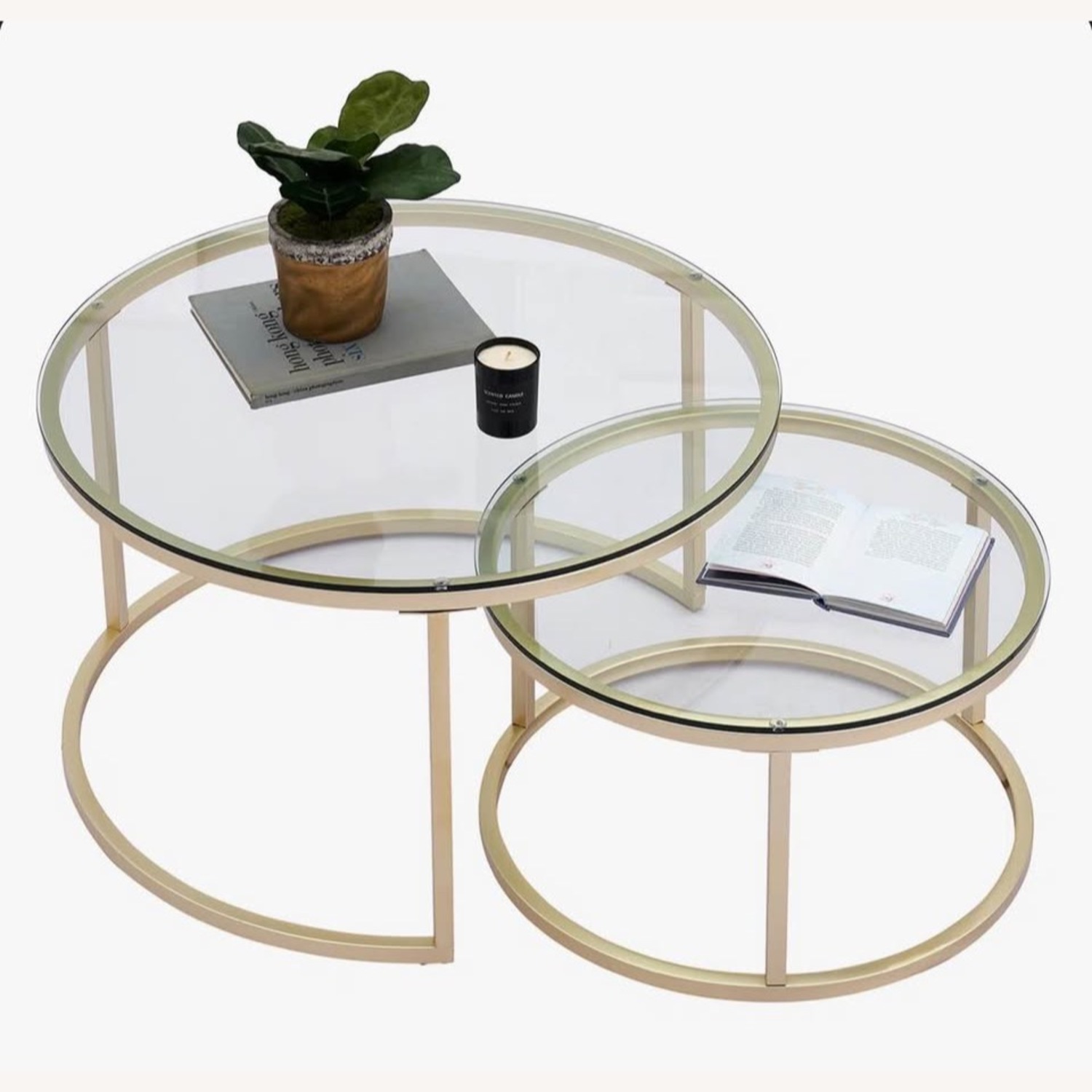 Amazon Emmaline Frame 2 Nesting Coffee Tables - image-7