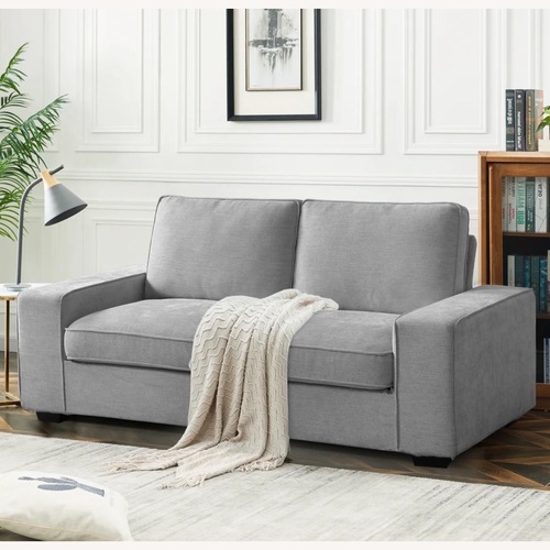 Used Wayfair Light Gray Fabric Loveseat for sale on AptDeco