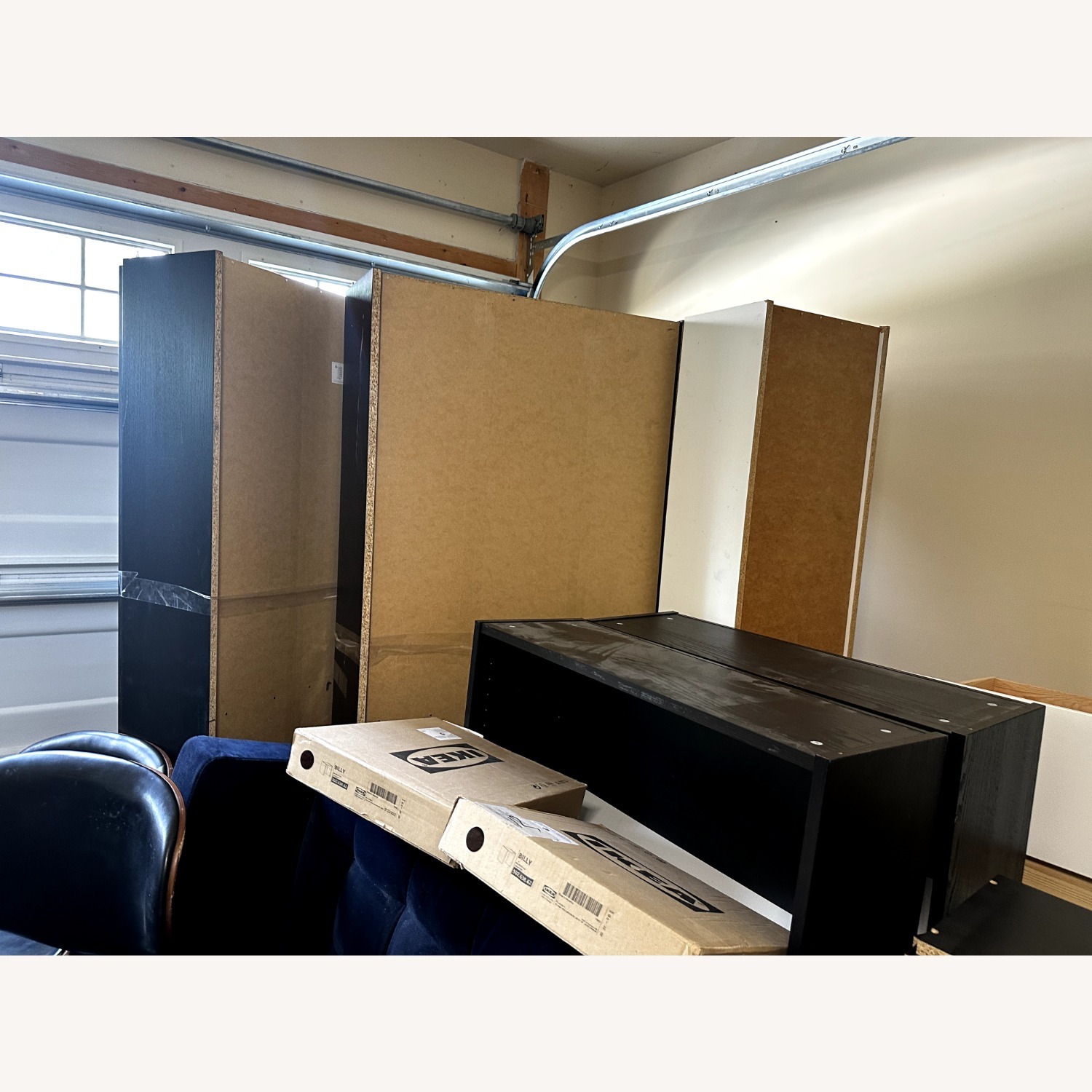 IKEA BILLY Bookcase With Extension Unit and Doors - image-5