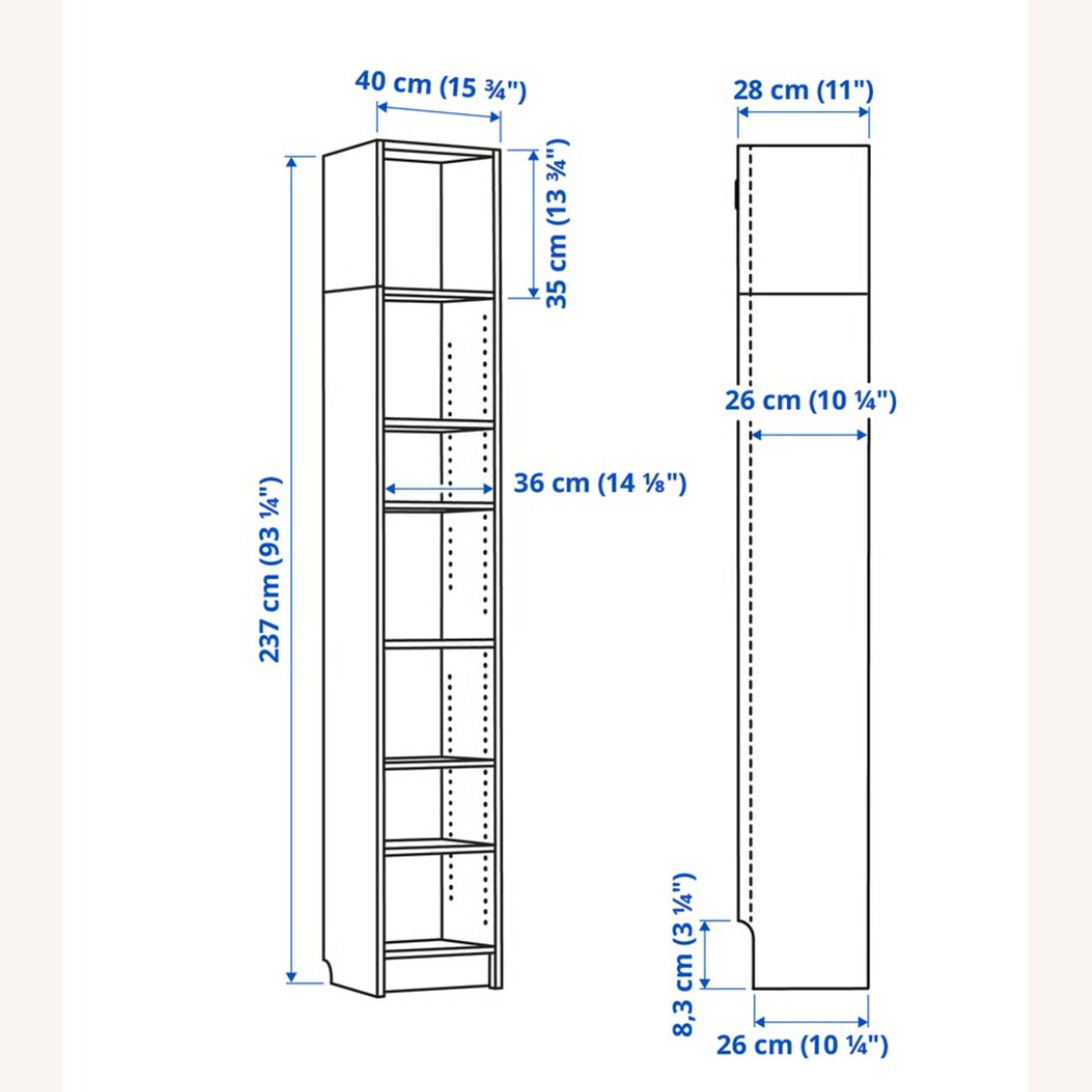 IKEA BILLY Bookcase with Extension - image-2