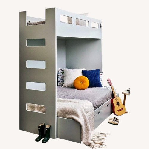 Used Custom High Loft Twin/Full Bunk Bed with Storage for sale on AptDeco