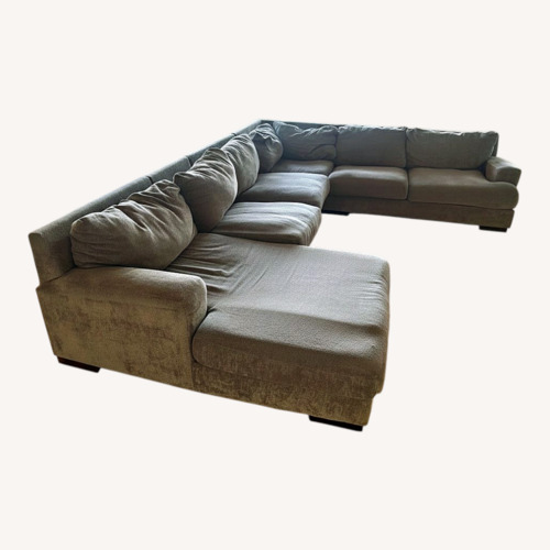 Used Light Gray Fabric 3+ Piece Sectional for sale on AptDeco