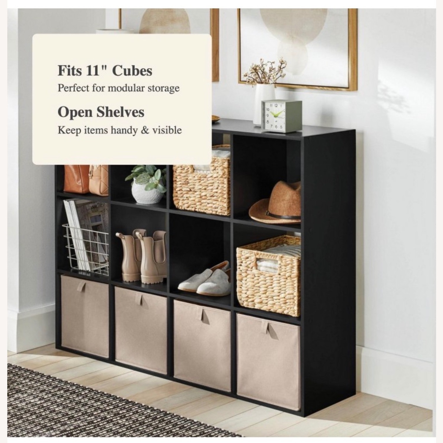 Target Modern 12-Cube Storage Organizer Cubby Bookshelf - image-5