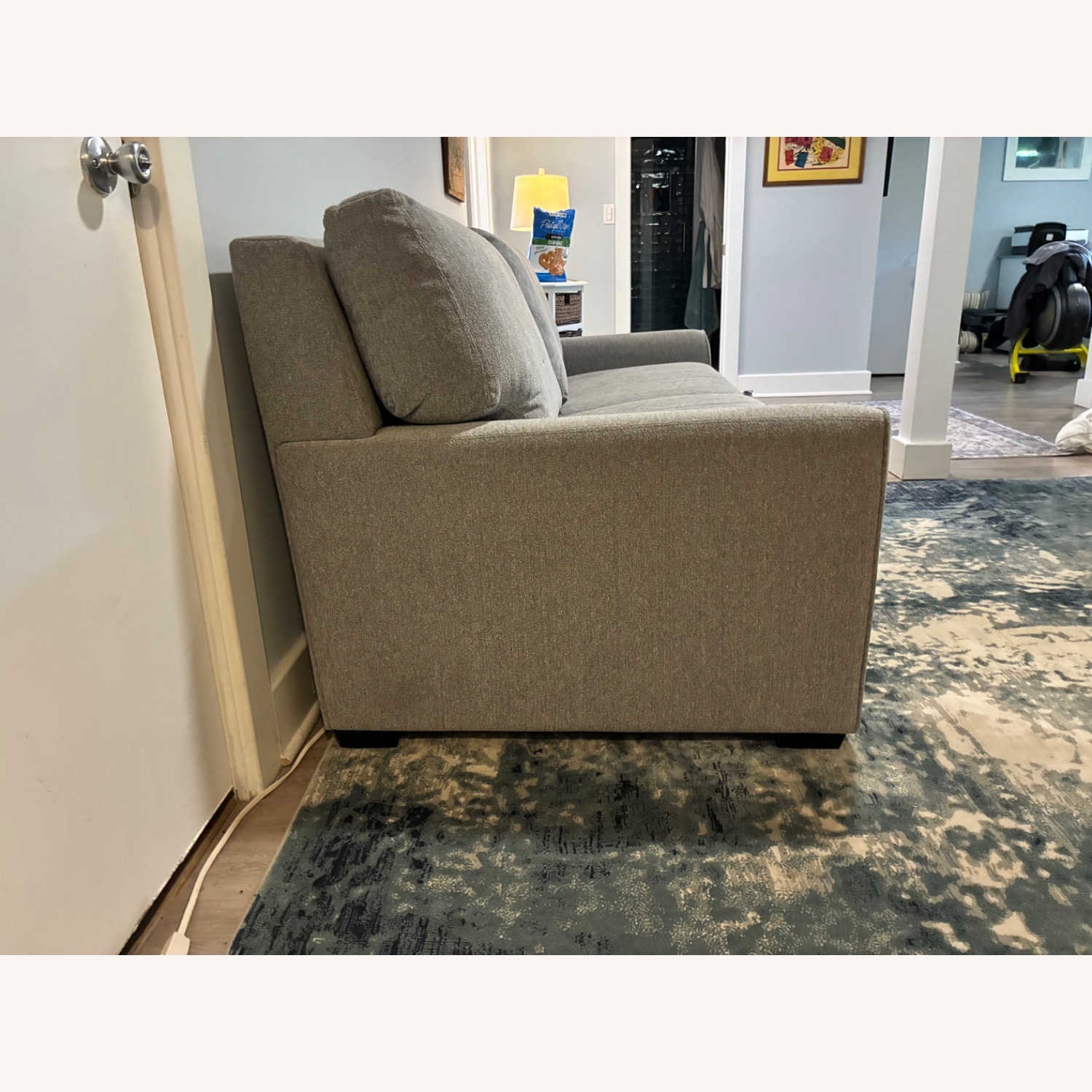American Leather Light Gray Fabric Sleeper Sofa - image-4