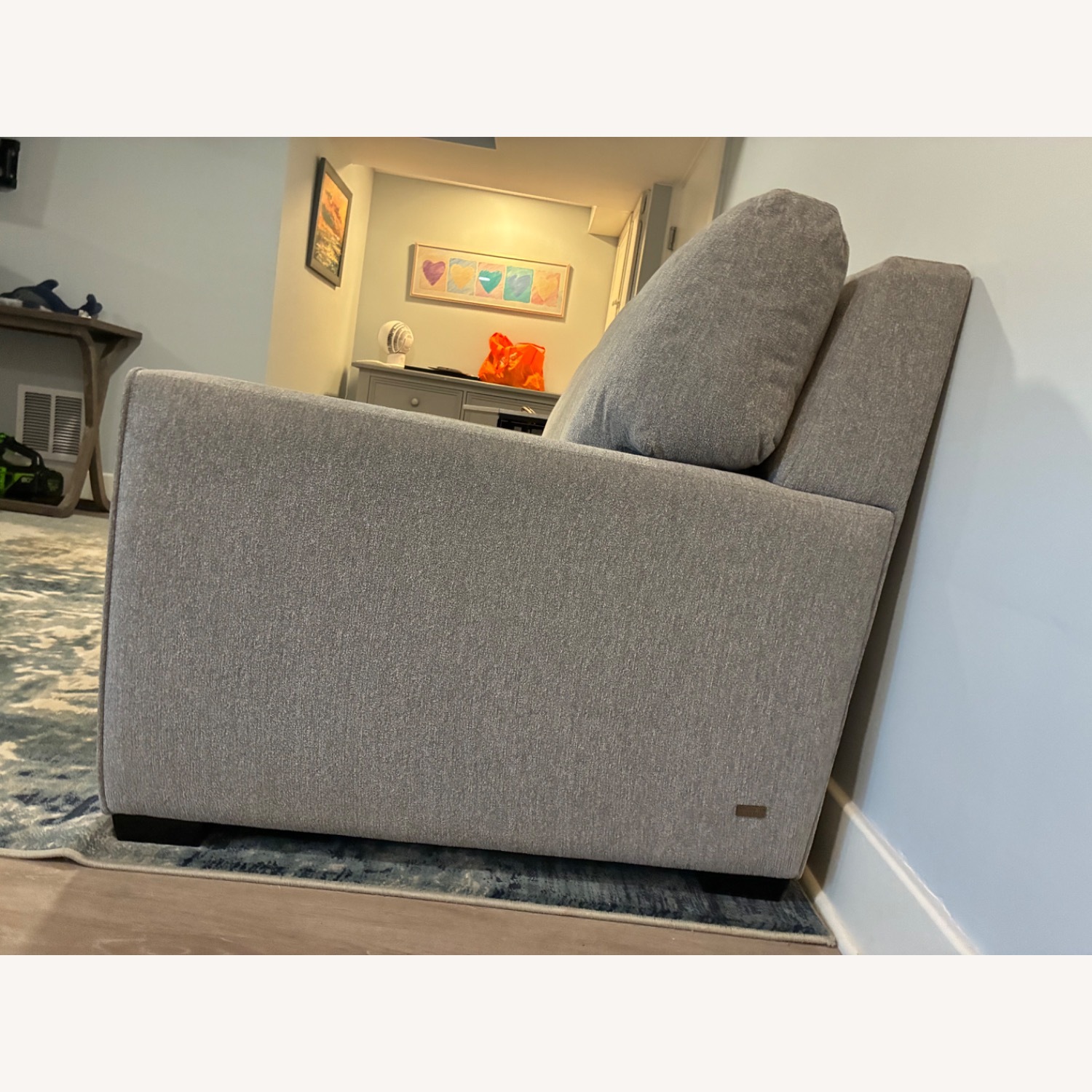 American Leather Light Gray Fabric Sleeper Sofa - image-3