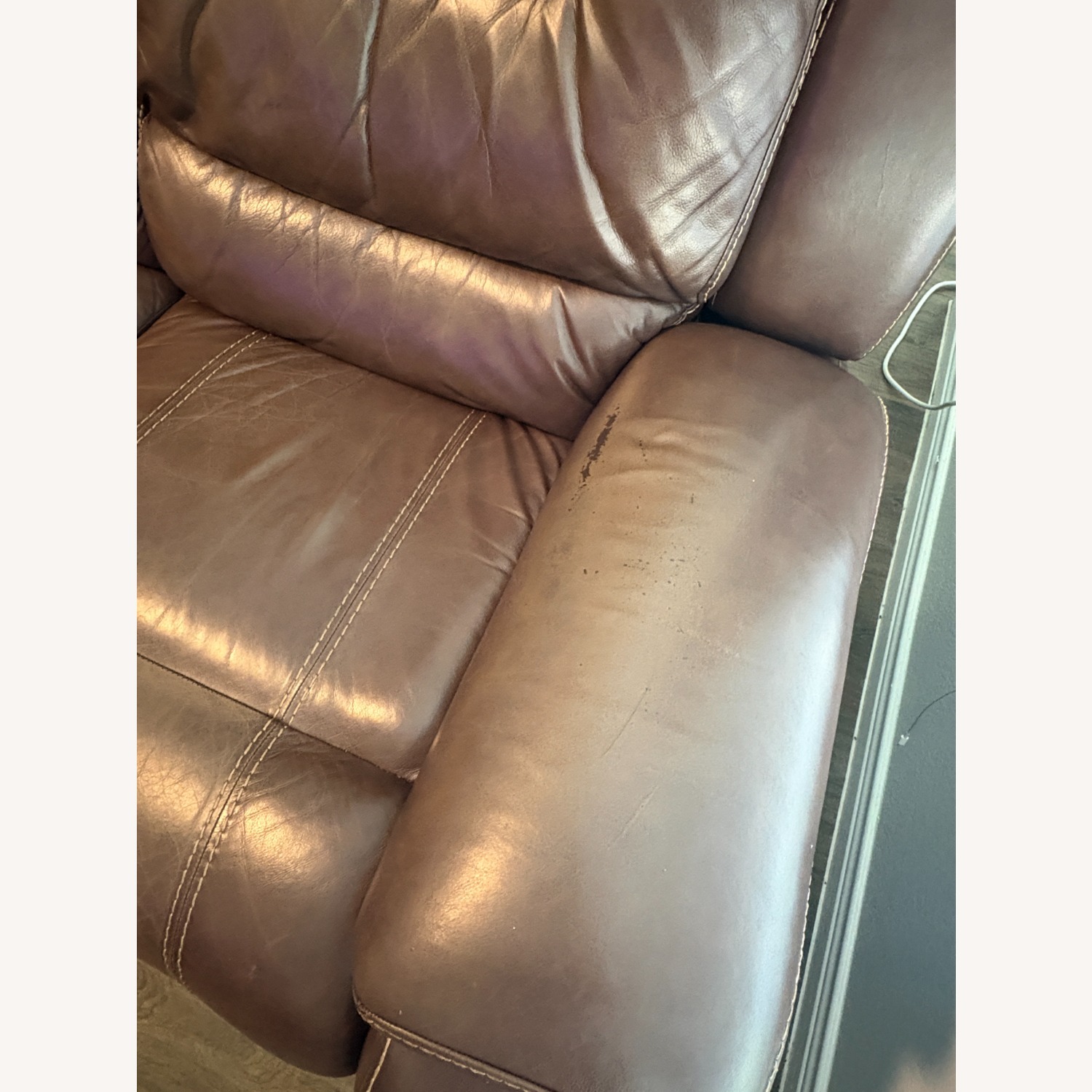 Dark Brown 3+ Seater Sofa Power Reclining - image-4