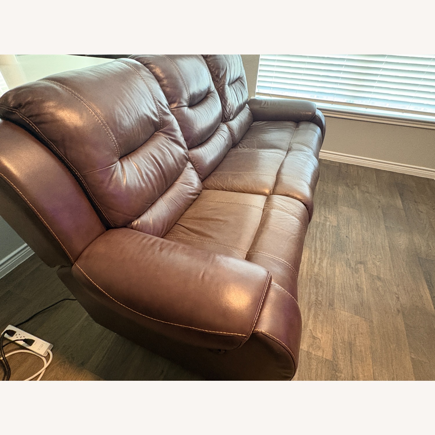 Dark Brown 3+ Seater Sofa Power Reclining - image-3