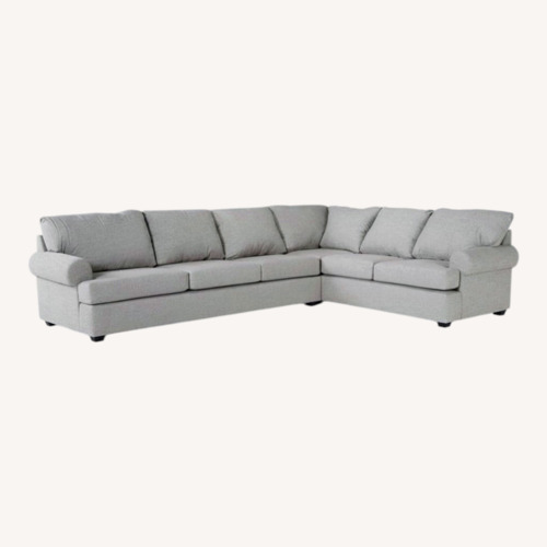 Used Hampstead Collection Light Gray 2 Piece Sectional for sale on AptDeco