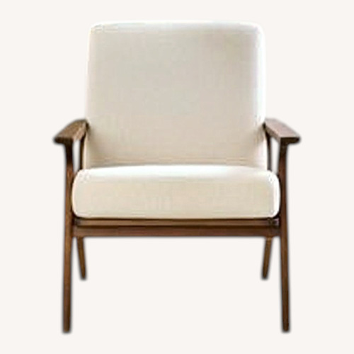 Used Article Otio Lounge Chair Walnut and Welsh Taupe for sale on AptDeco