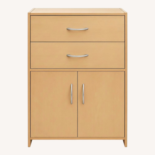 Used IKEA Wood Laminate Cabinet With 2 Drawers for sale on AptDeco