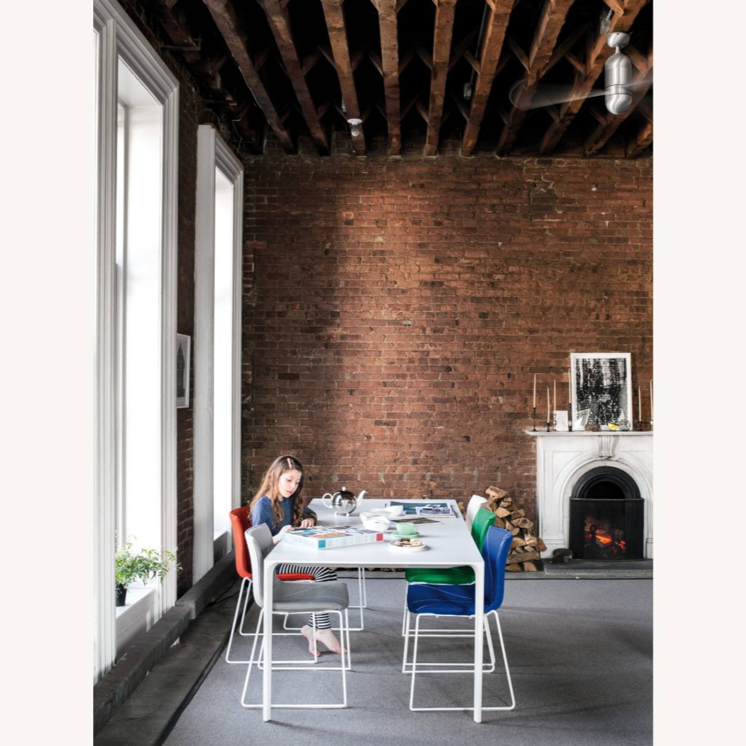 Arper Nuur White Dining Table - image-3