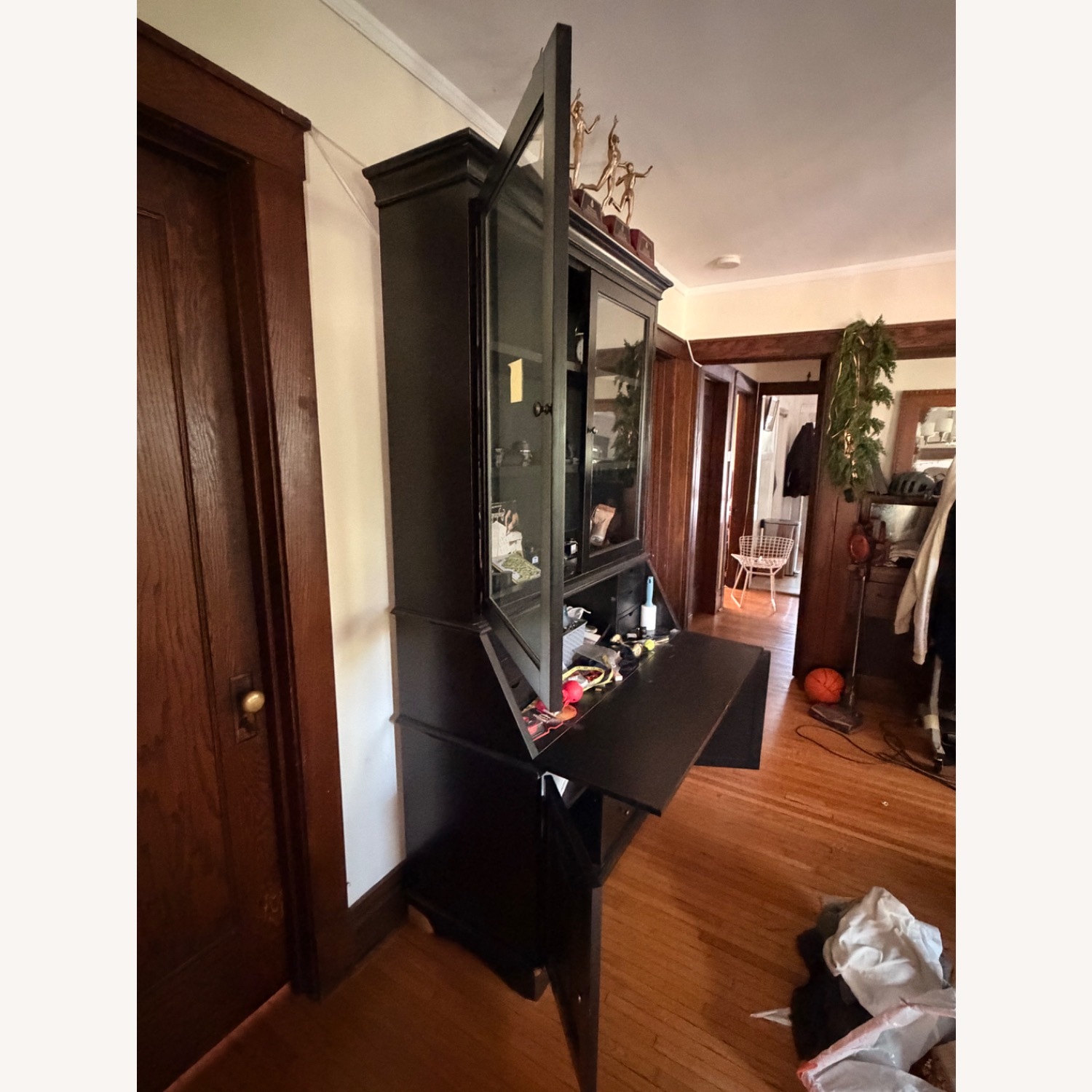 Pottery Barn Black Graham Desk & Hutch - image-3