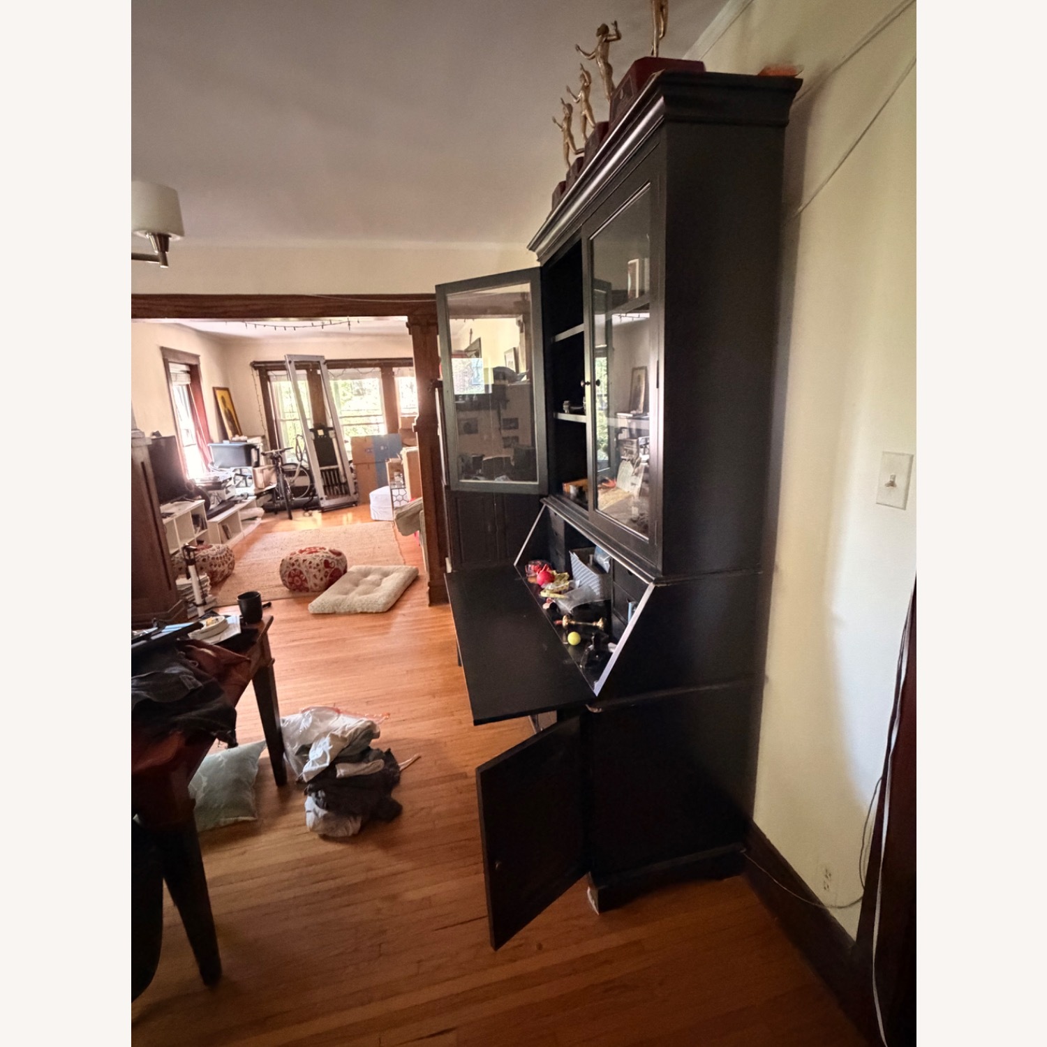 Pottery Barn Black Graham Desk & Hutch - image-4