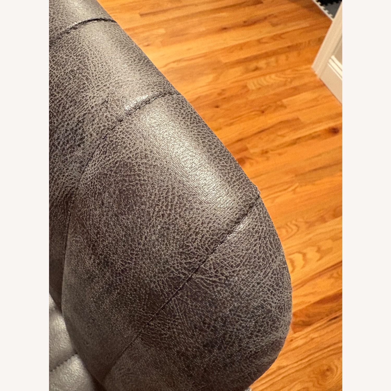 Bed Bath & Beyond Dark Gray Suede Stools - image-9