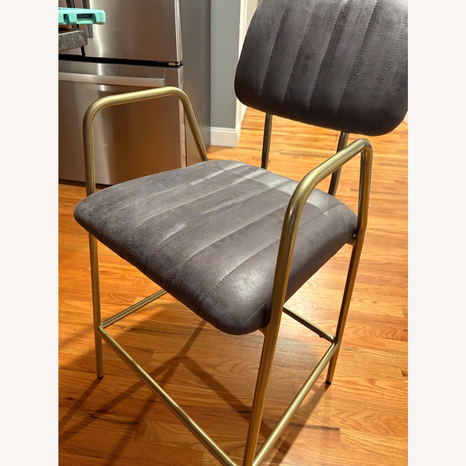 Bed Bath & Beyond Dark Gray Suede Stools - image-12
