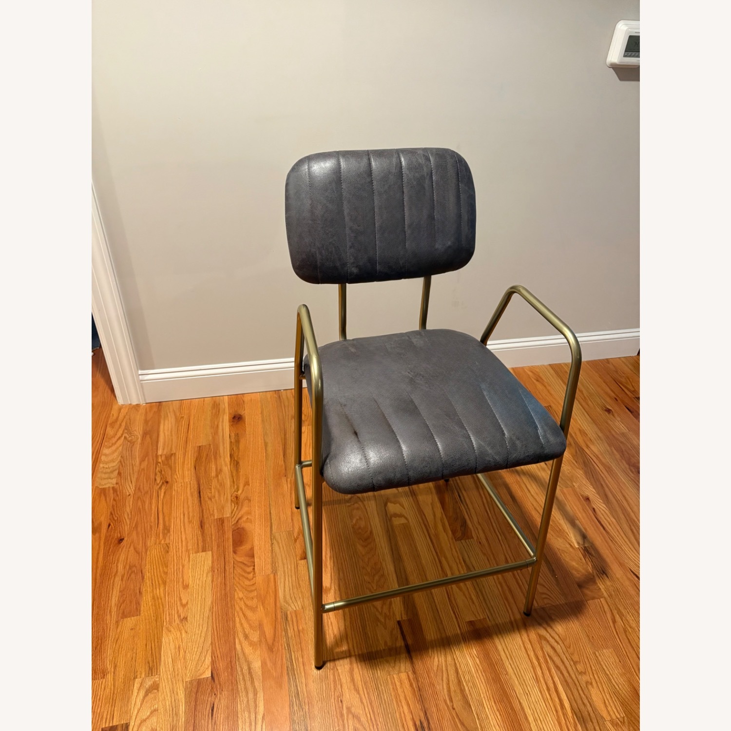 Bed Bath & Beyond Dark Gray Suede Stools - image-6