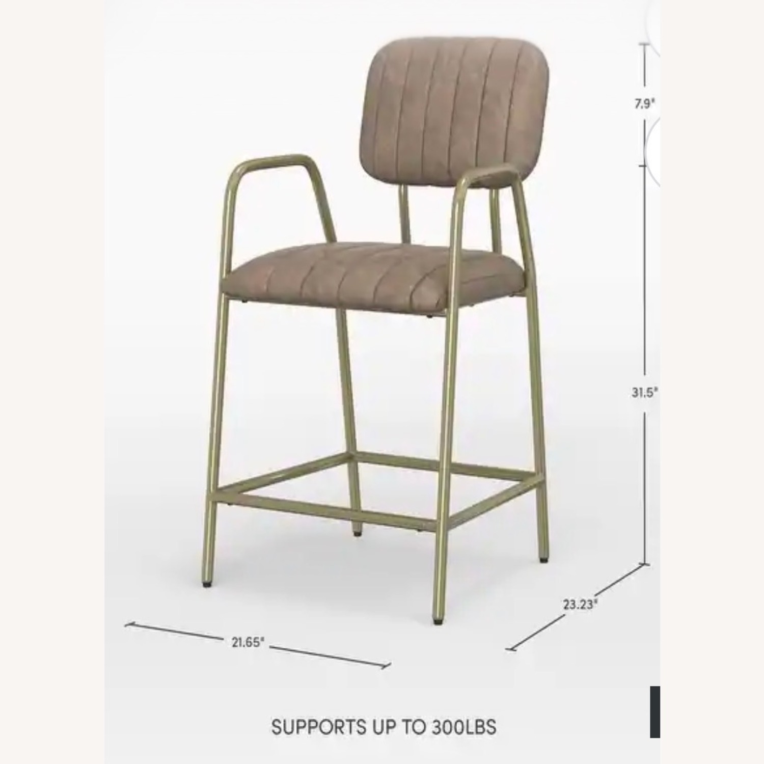 Bed Bath & Beyond Dark Gray Suede Stools - image-5