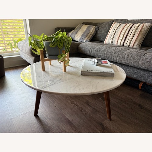 Used Article Mara White Marble Coffee Table for sale on AptDeco