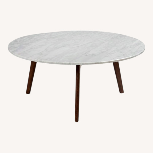 Used Article Mara White Marble Coffee Table for sale on AptDeco