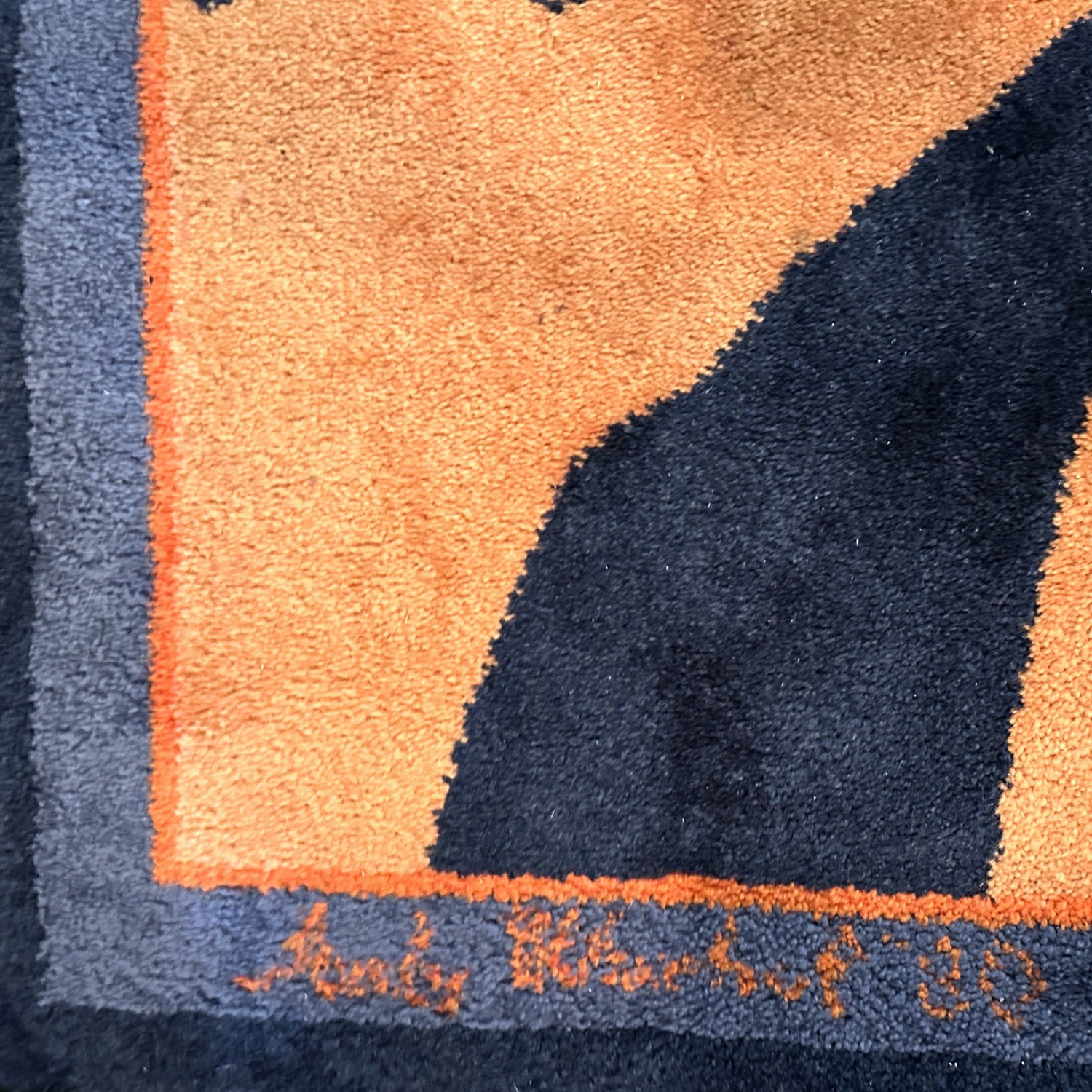 Vintage/Antique Wool Area Rug 70" x 90" - image-3