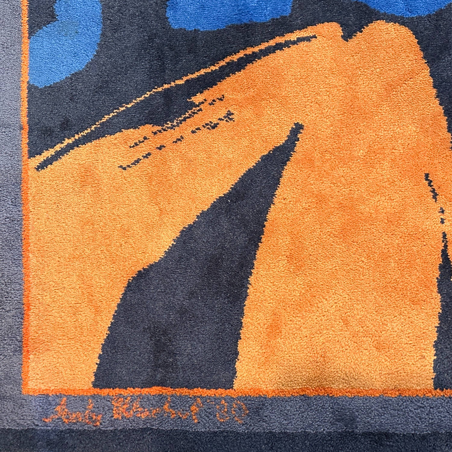 Vintage/Antique Wool Area Rug 70" x 90" - image-4