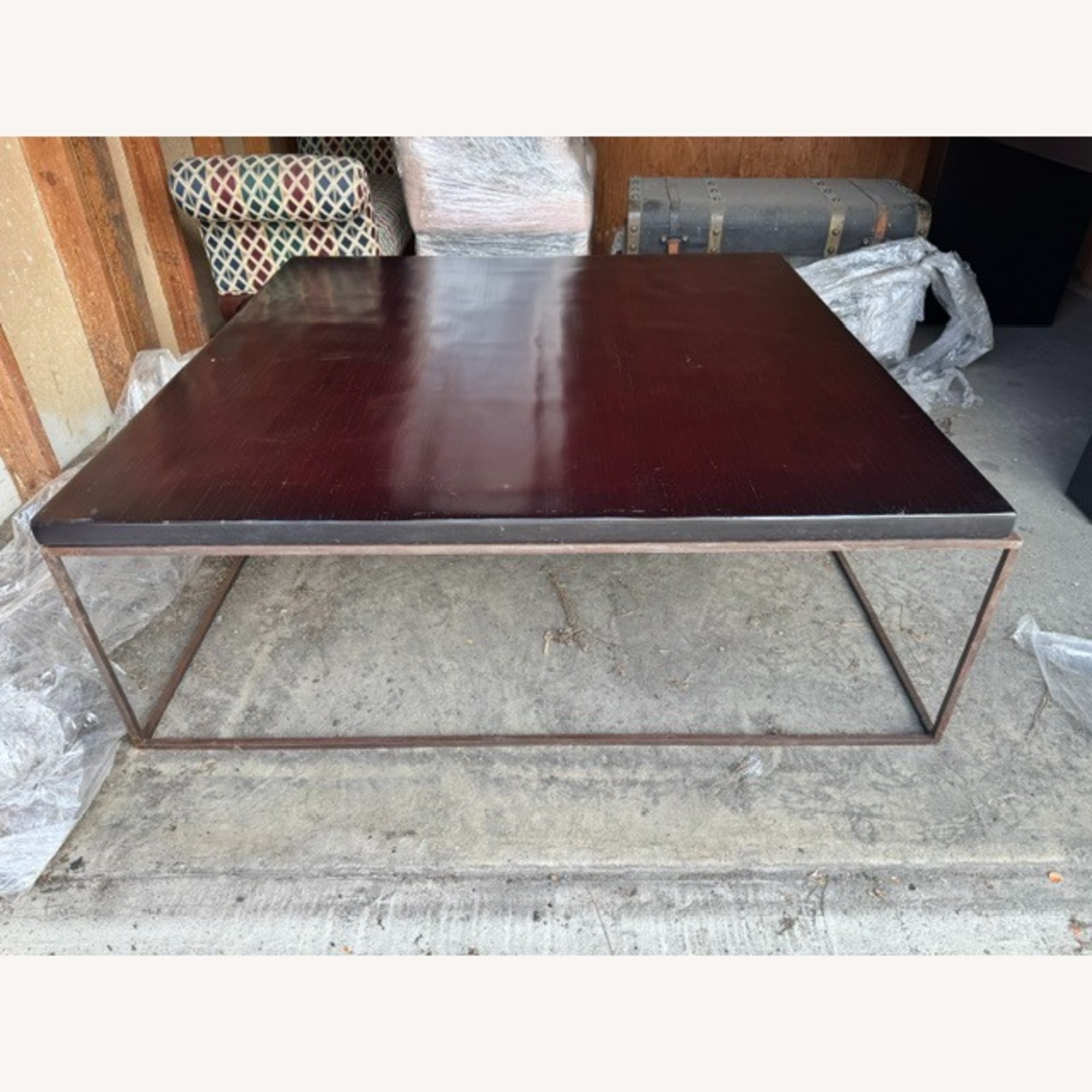 Vintage/Antique Dark Brown Coffee Table - image-6