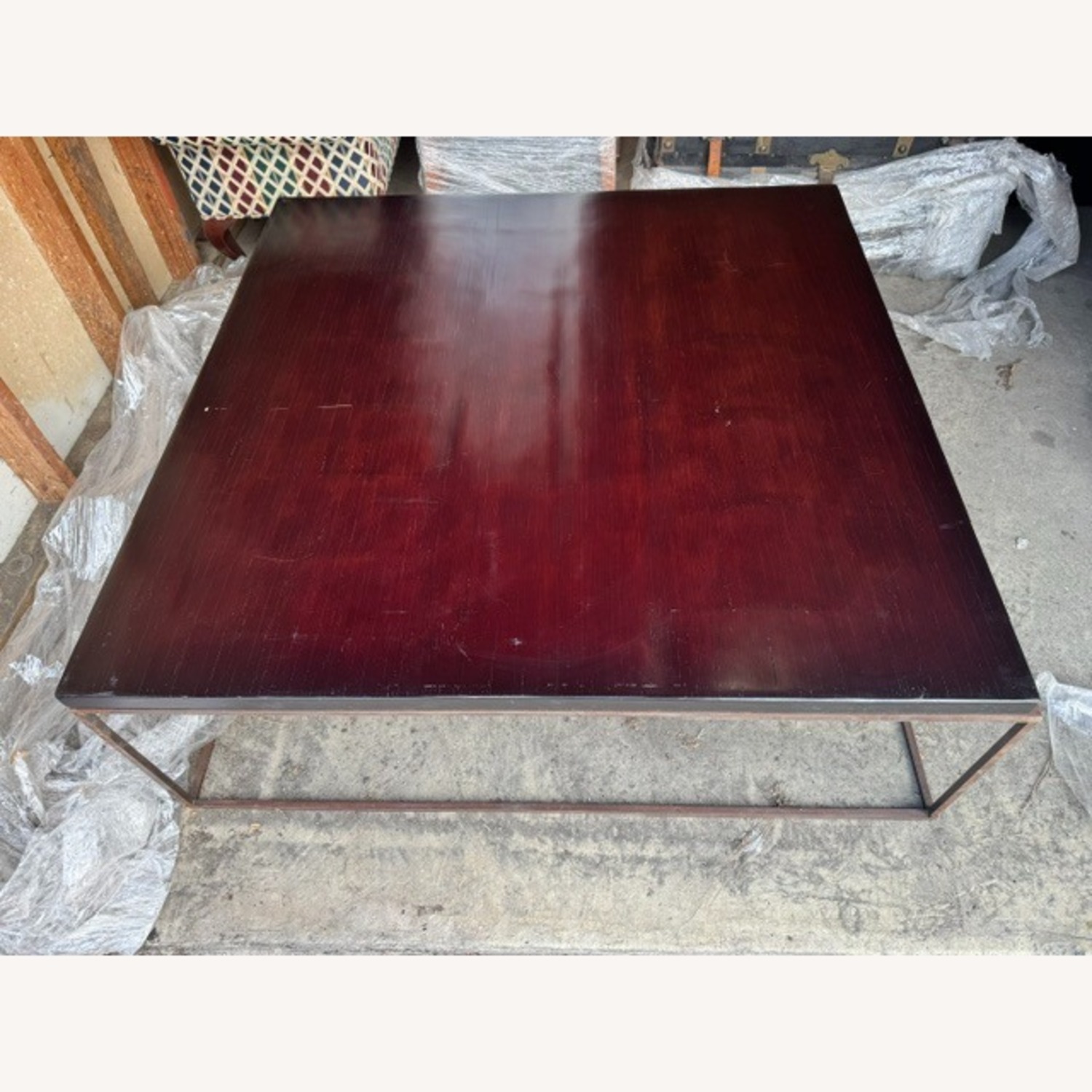 Vintage/Antique Dark Brown Coffee Table - image-3