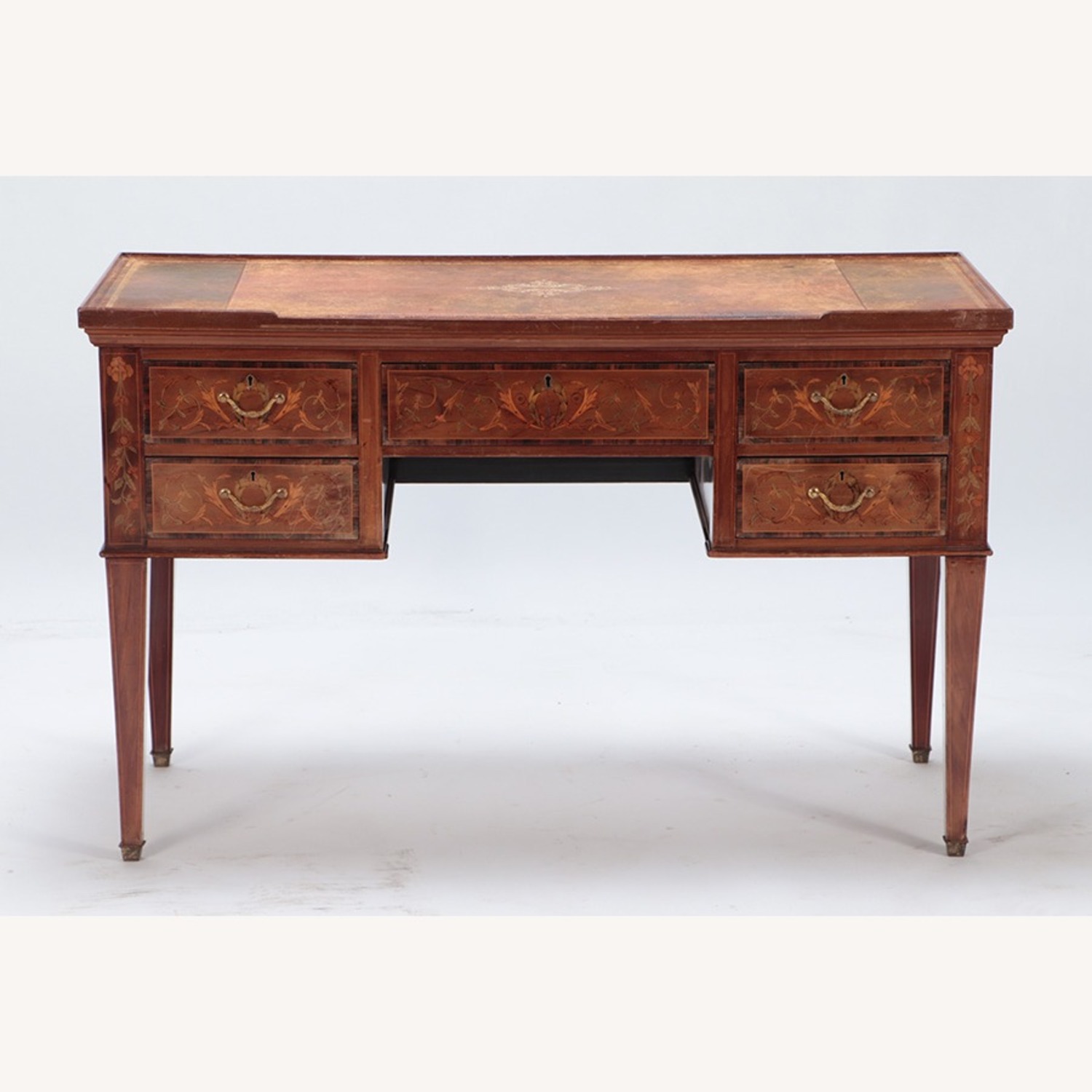 Antique Light Brown Desk - image-1