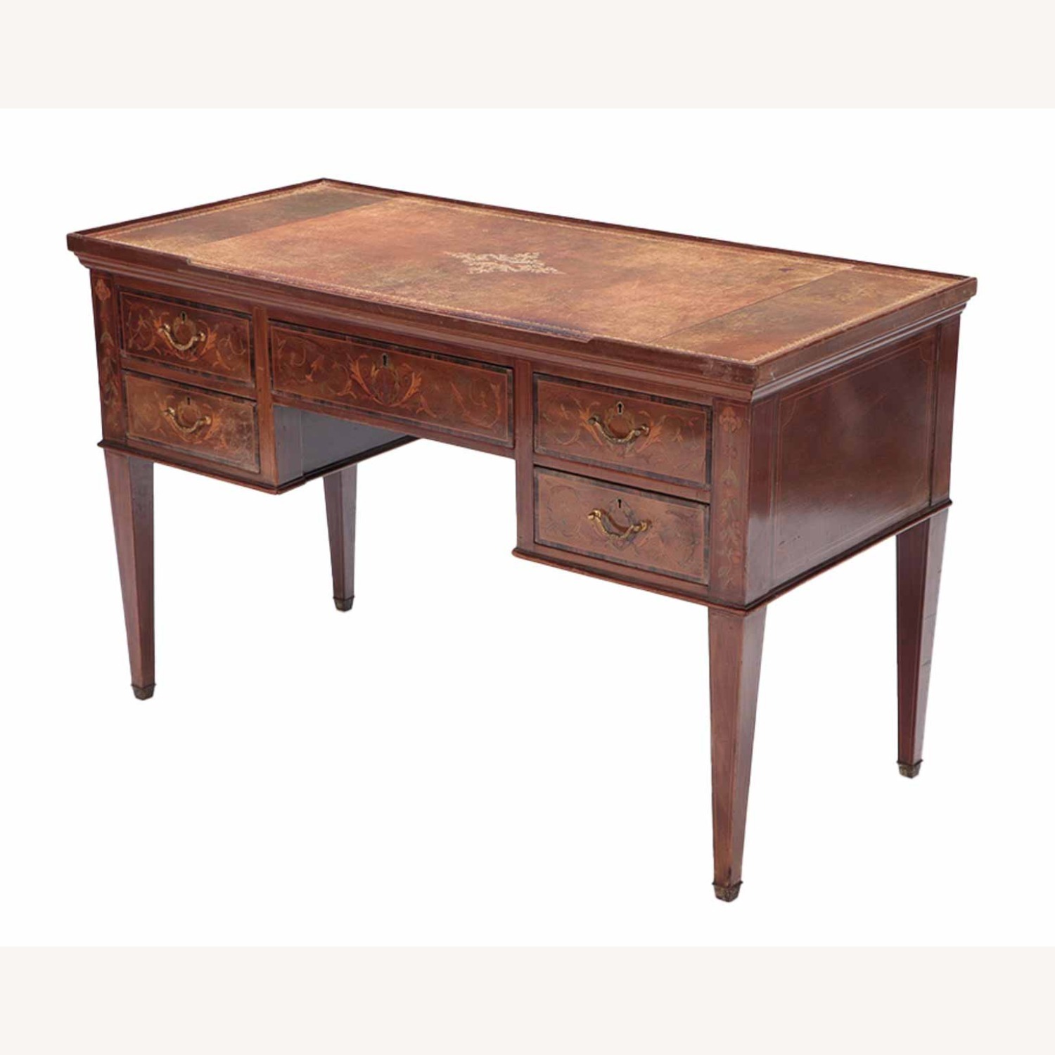 Antique Light Brown Desk - image-2
