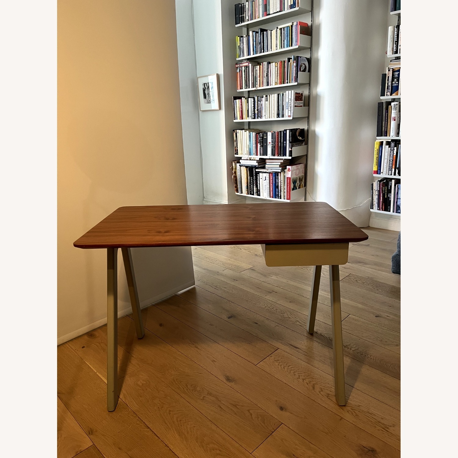 Blu Dot Stash Desk Walnut on Putty Grey   - image-2