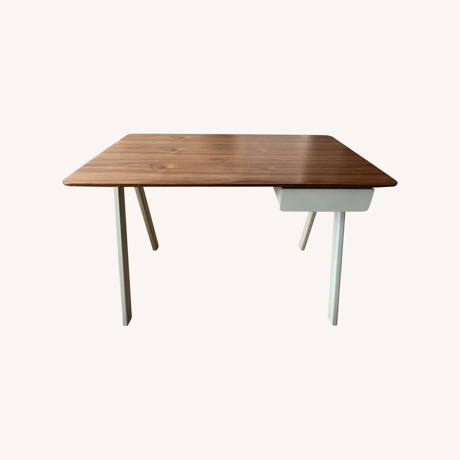 Blu Dot Stash Desk Walnut on Putty Grey   - image-8