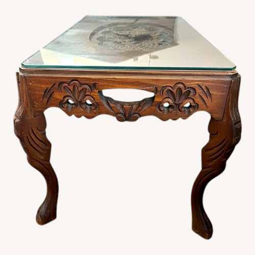 Used Vintage/Antique Dark Brown Coffee Table for sale on AptDeco