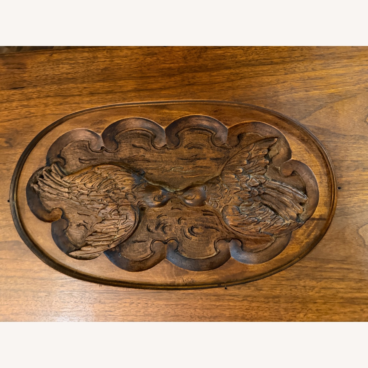Vintage/Antique Dark Brown Coffee Table - image-4