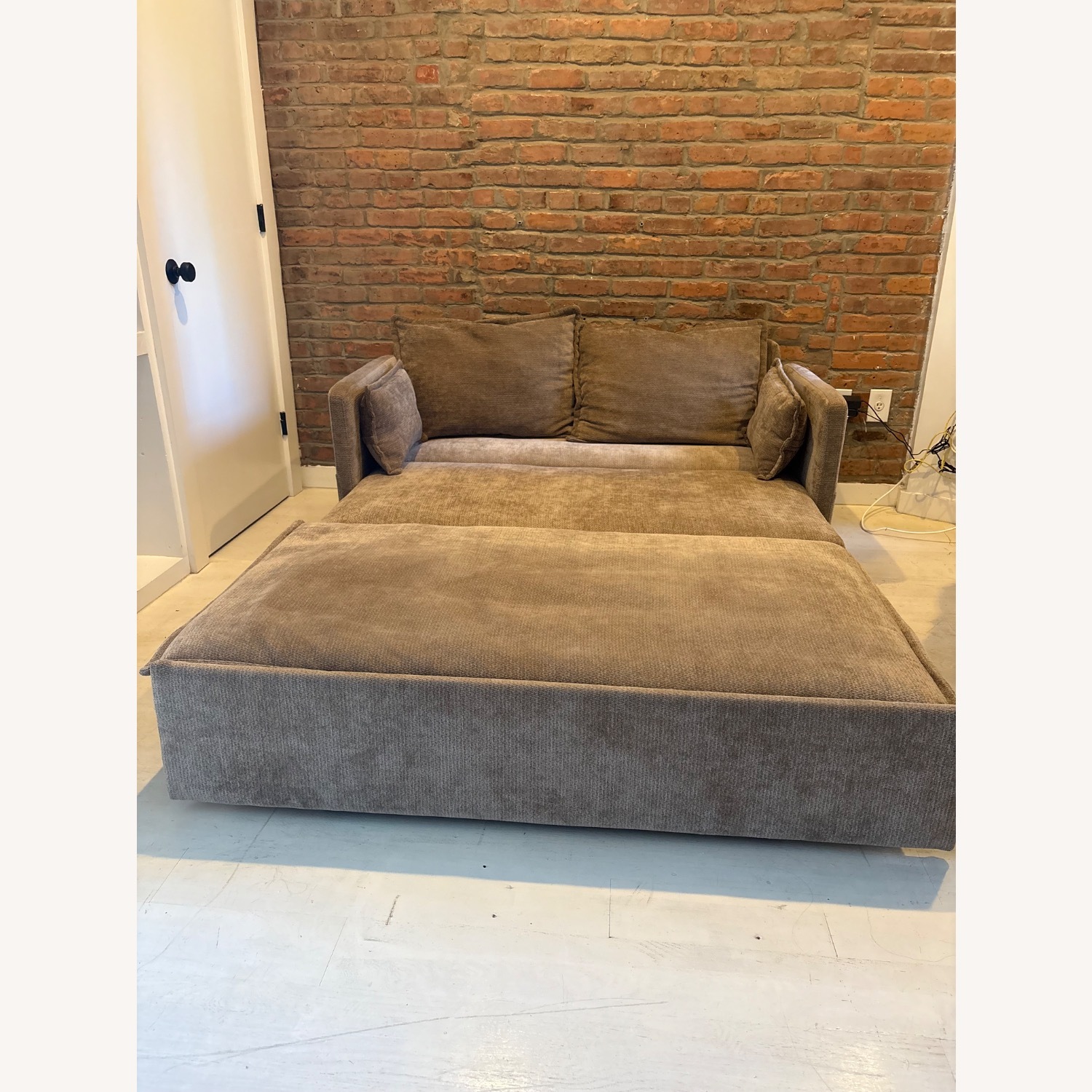 Wayfair Convertible Brown Sofa - image-3