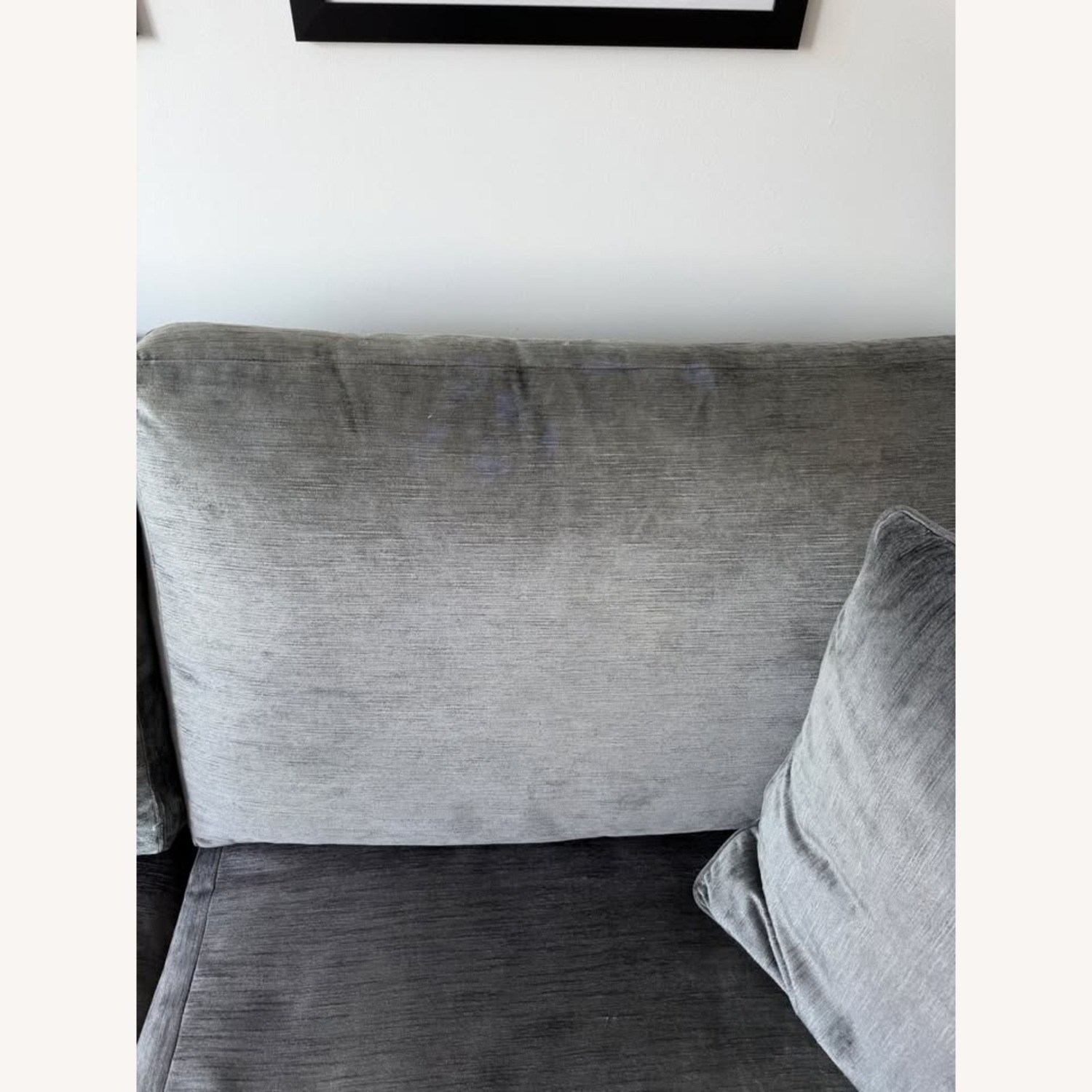 Hickory Chair Company Light Gray 2 Seater Sofa - image-4