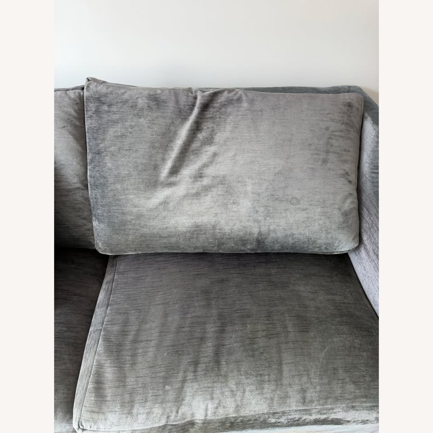 Hickory Chair Company Light Gray 2 Seater Sofa - image-5