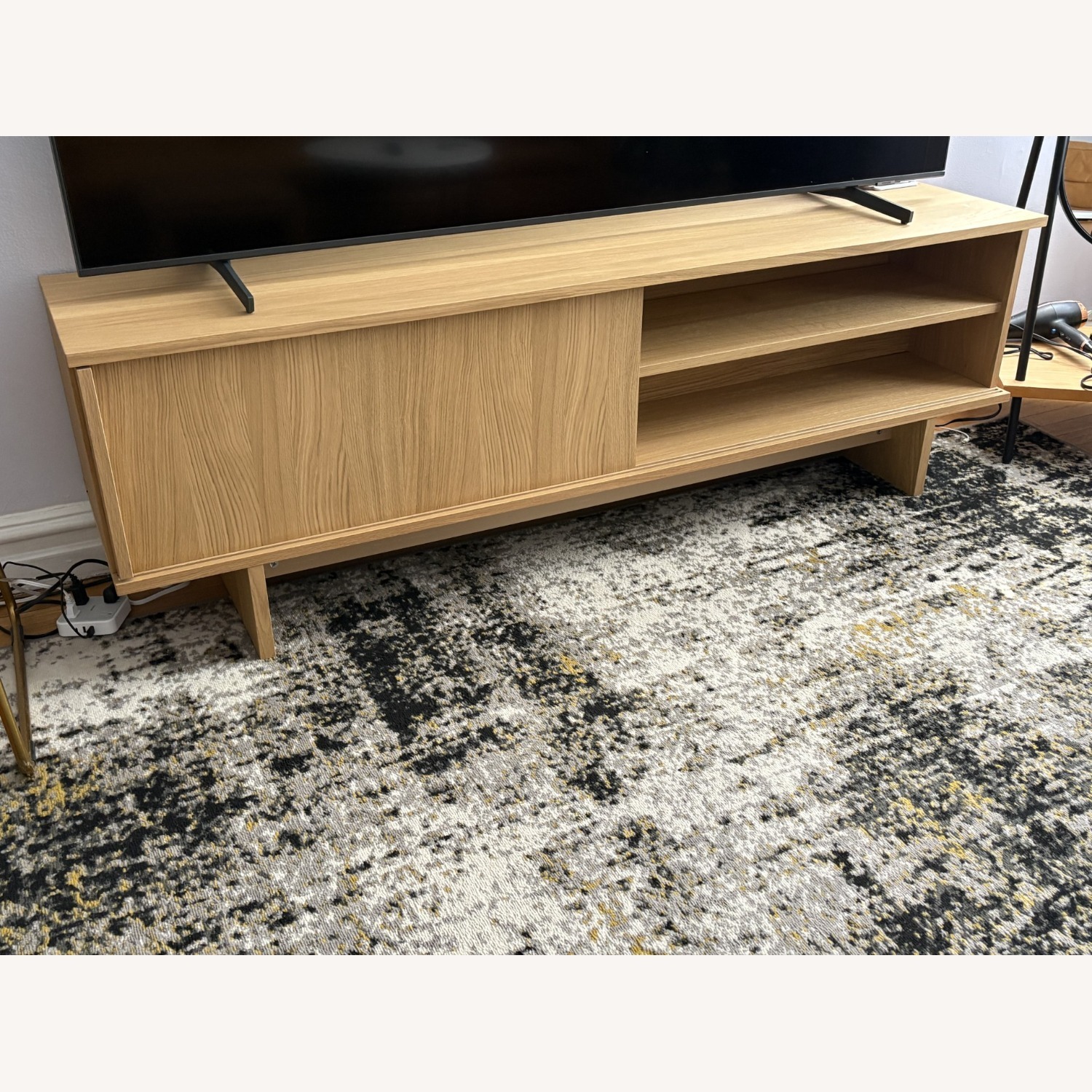 IKEA STOCKHOLM 2025 Light Brown Wood Media Storage - image-1
