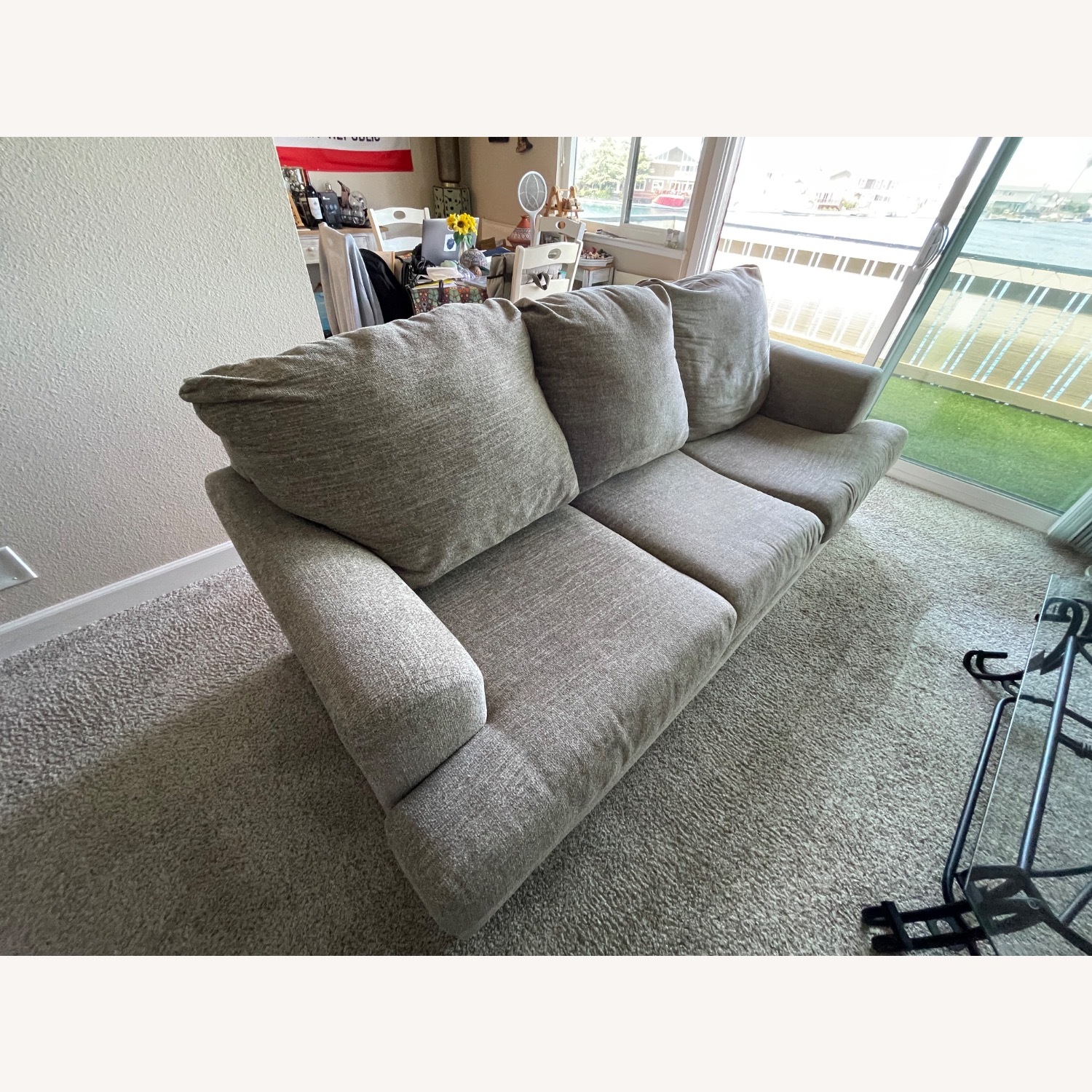 Light Brown Fabric Sleeper Sofa - image-2