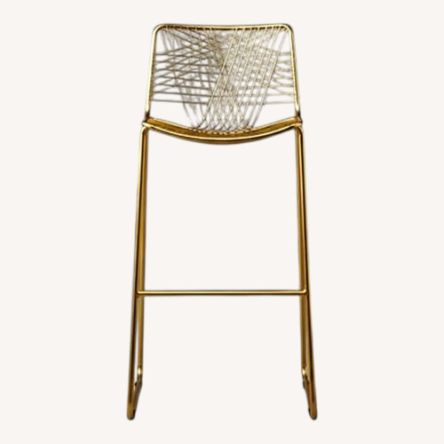 Used Crate & Barrel Gold Stool for sale on AptDeco