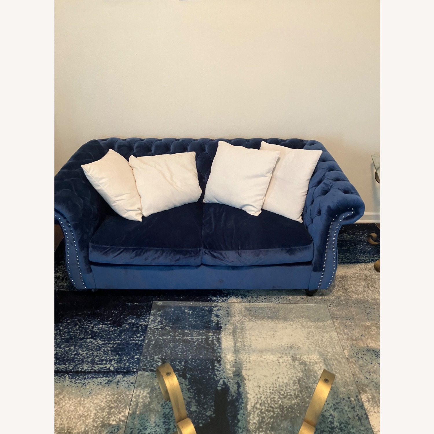 Christopher Knight Home Blue Loveseat - image-2