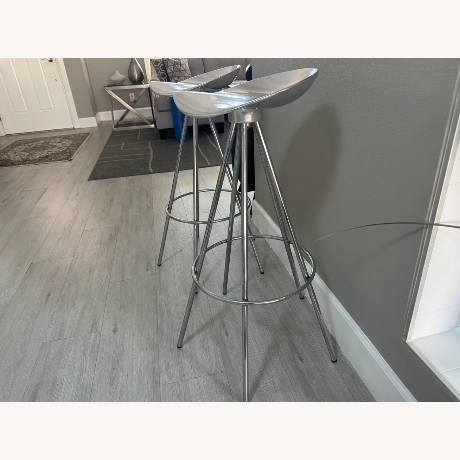 Pair Knoll Pepe Cortes Jamica Bar Stools - image-3