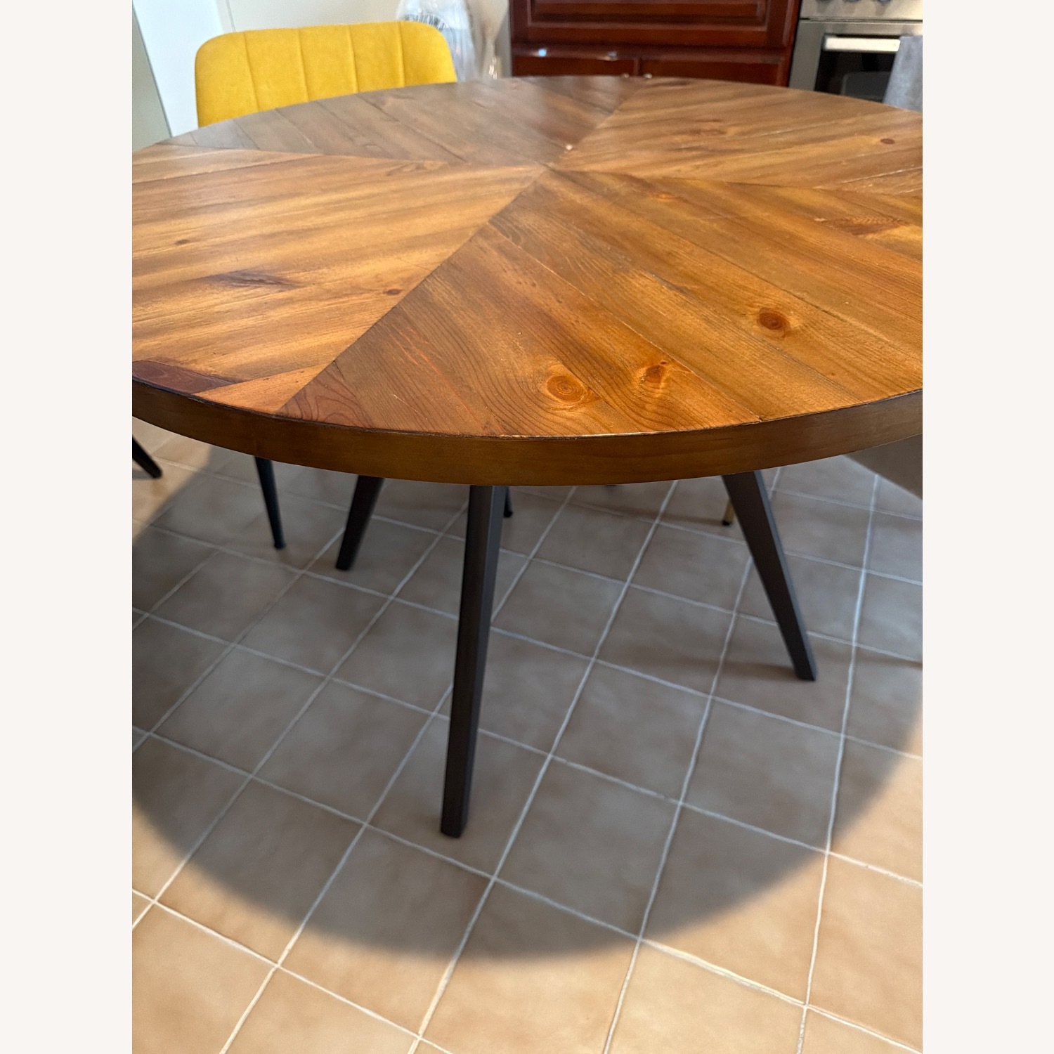 Dark Brown Dining Table - image-1
