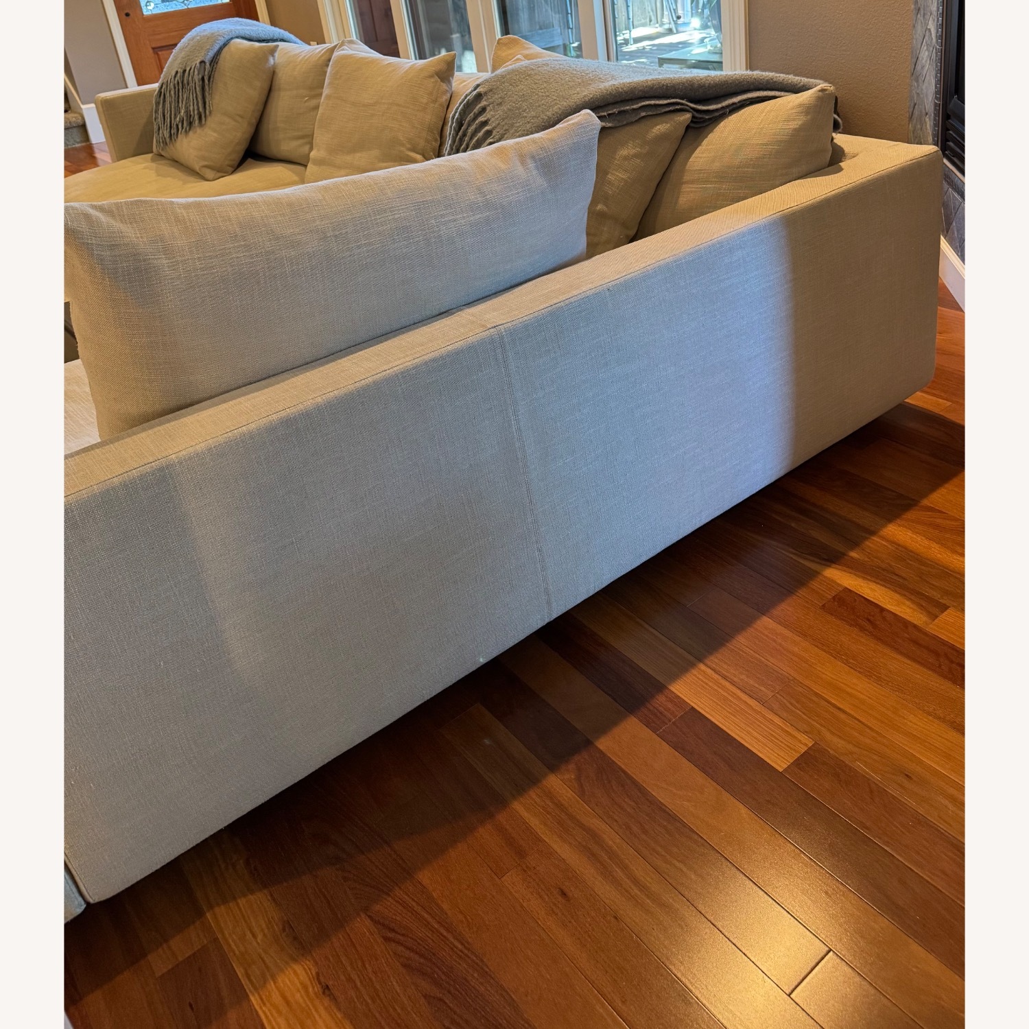 Flexform Natural Fabric 2 Piece Sectional - image-7