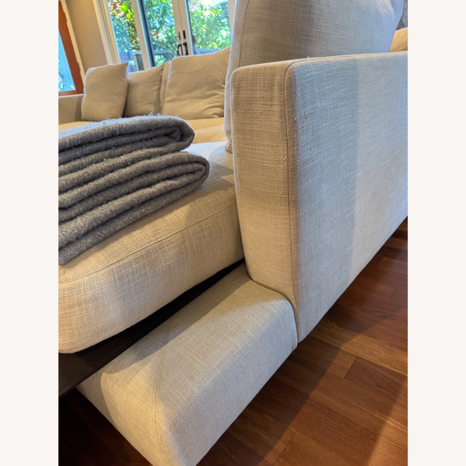 Flexform Natural Fabric 2 Piece Sectional - image-14