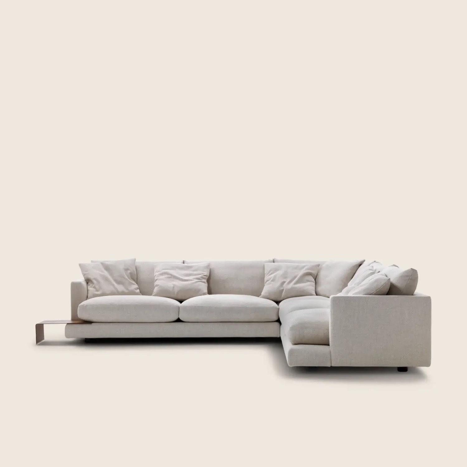 Flexform Natural Fabric 2 Piece Sectional - image-11