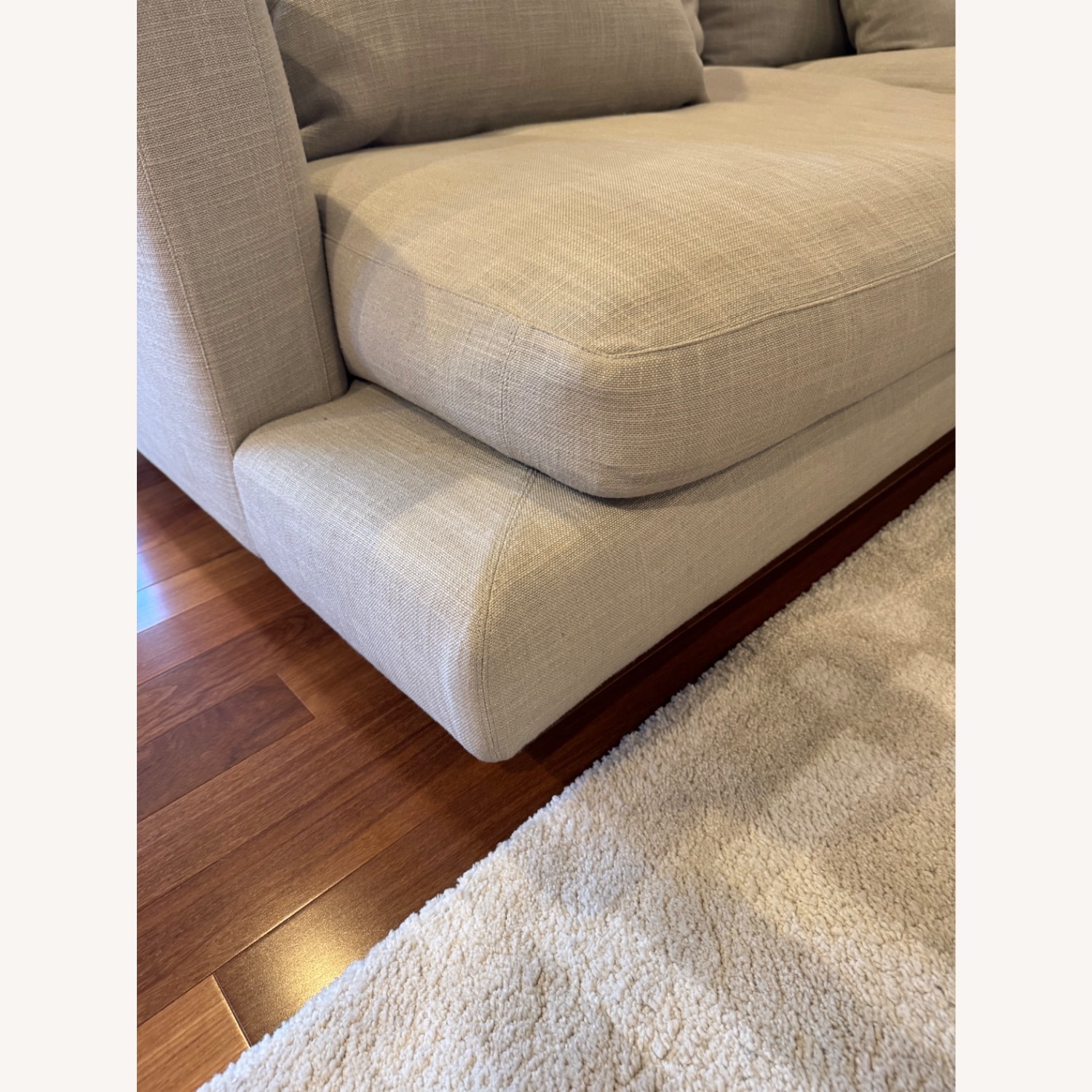 Flexform Natural Fabric 2 Piece Sectional - image-12