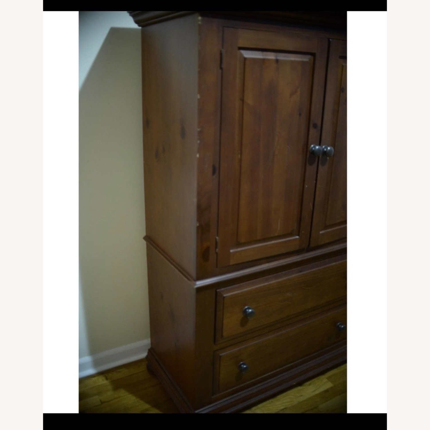 Shaker-Style Dark Oak Armoire /Wardrobe - image-3