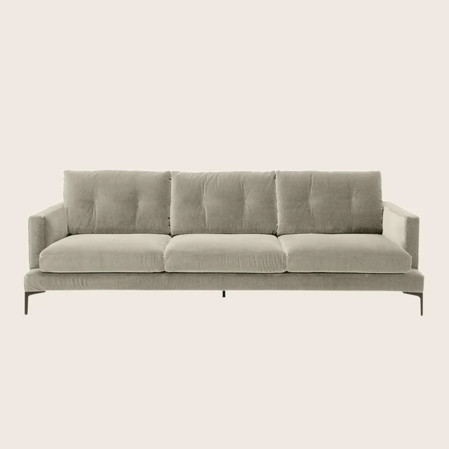 Saba Italia  3-Seater Velvet Sofa  - image-4